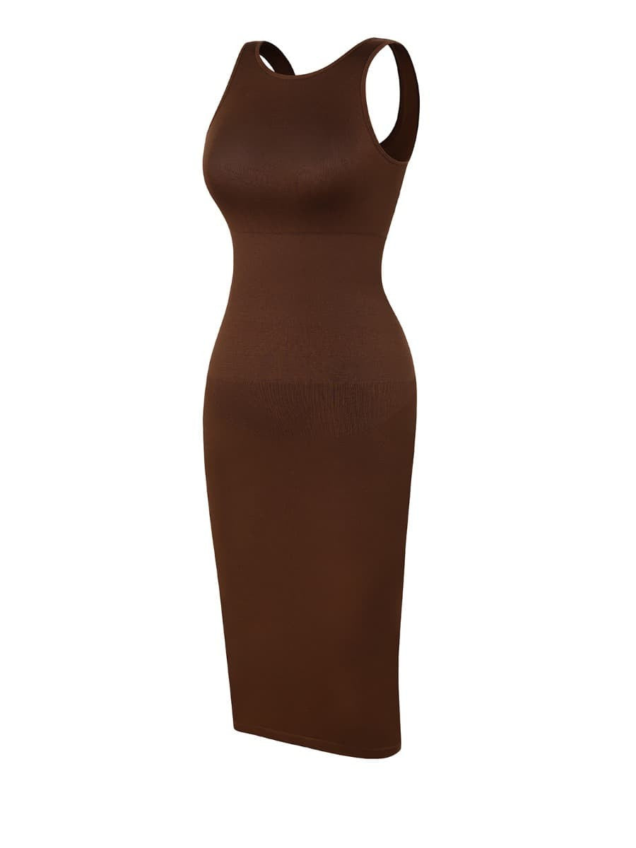 Large U-Back Seamless Modal Shaper Dress – Elegant Body Contouring Dress