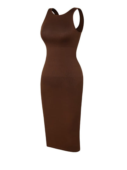 Large U-Back Seamless Modal Shaper Dress – Elegant Body Contouring Dress