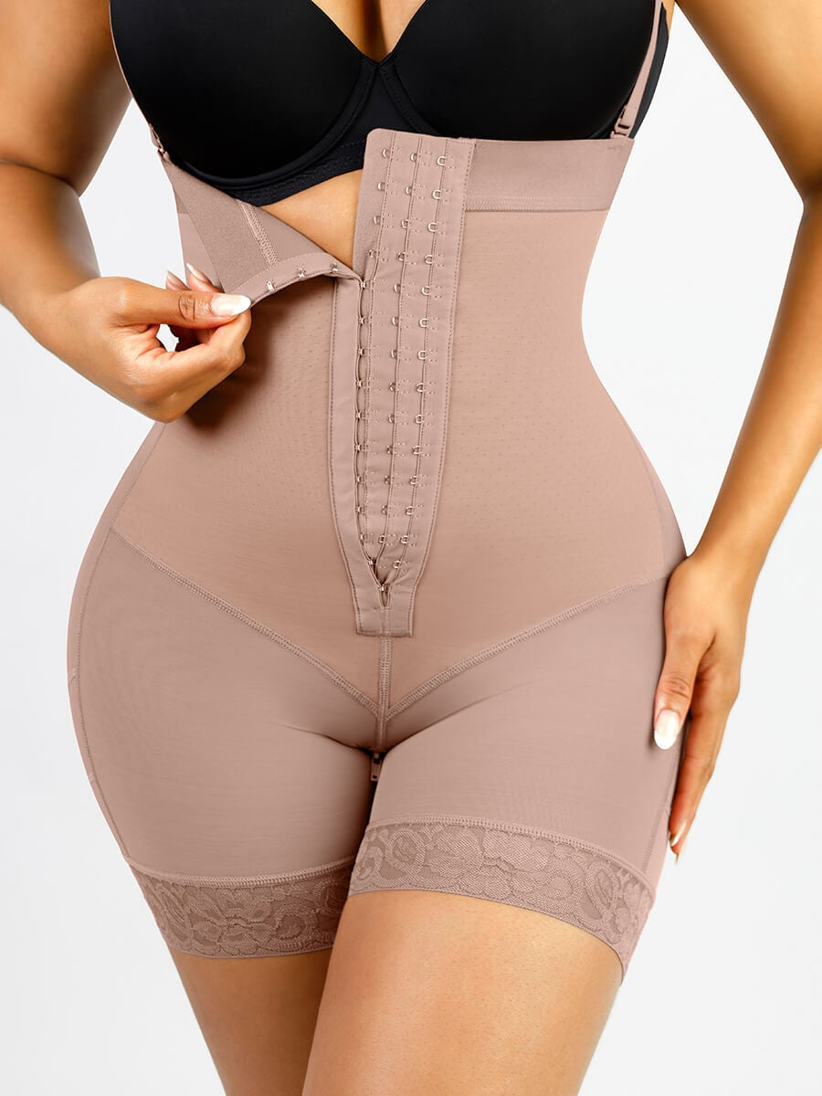 Lace Firm Compression Latex Buttocks Lifting Shapewear