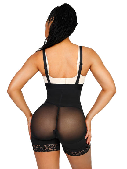 Lace Firm Compression Latex Buttocks Lifting Shapewear