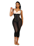 Latex Open Bust Belly Control Shapewear with Adjustable Straps