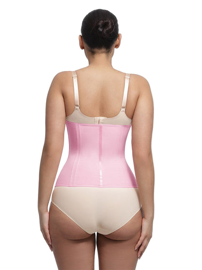 Luxury Gold Zipper U-Shaped Steel Boned Waist Cincher Girdle – 15 Steel Bones Compression Shaper