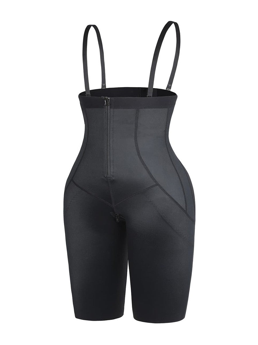 Full Body Shaper Bodysuit with Double-Layer Abdomen & Butt Lift Design