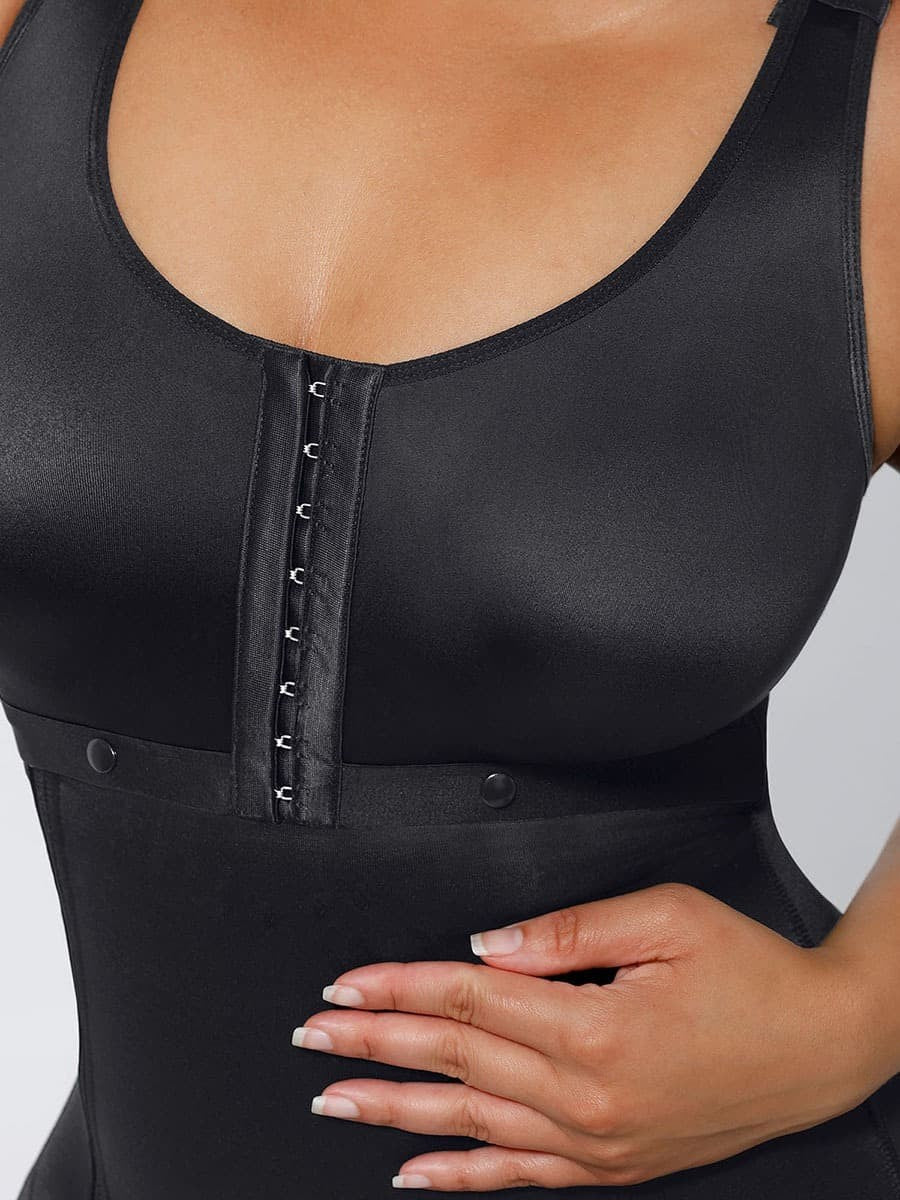 Full Body Shaper with Triple-Layer Abdomen Control & Adjustable Shoulder Straps for Women