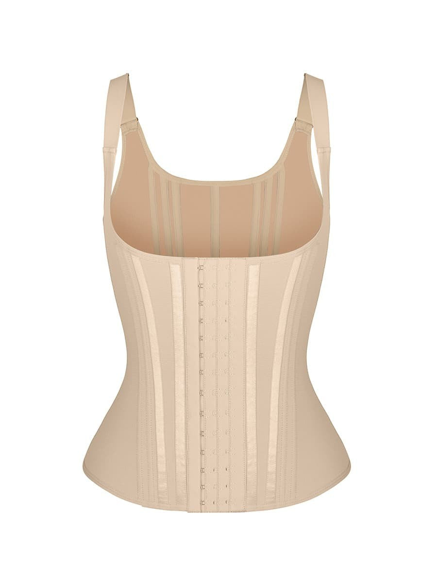 Luxury 13 Steel Bones Girdle Waist Trainer – Front & Back Shaping Corset