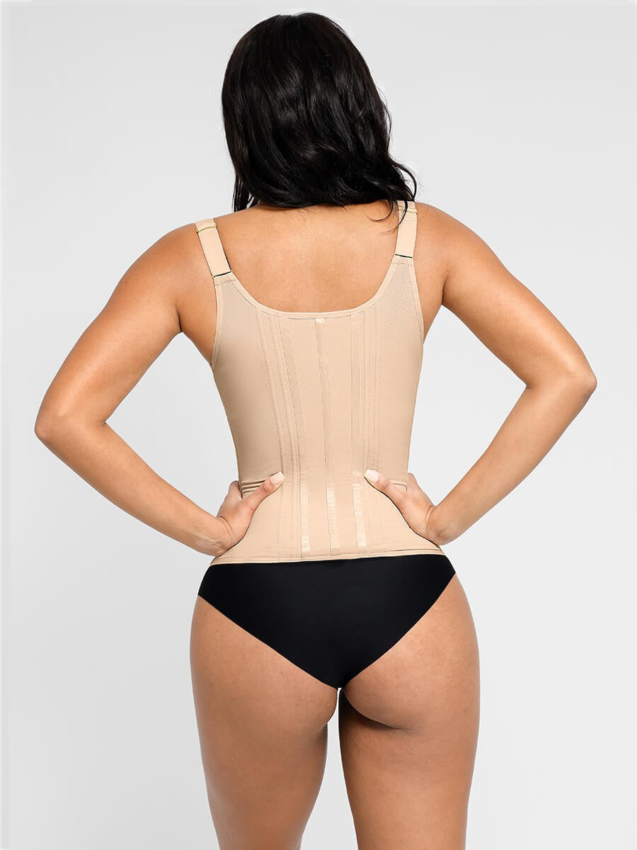Luxury 13 Steel Bones Girdle Waist Trainer – Front & Back Shaping Corset