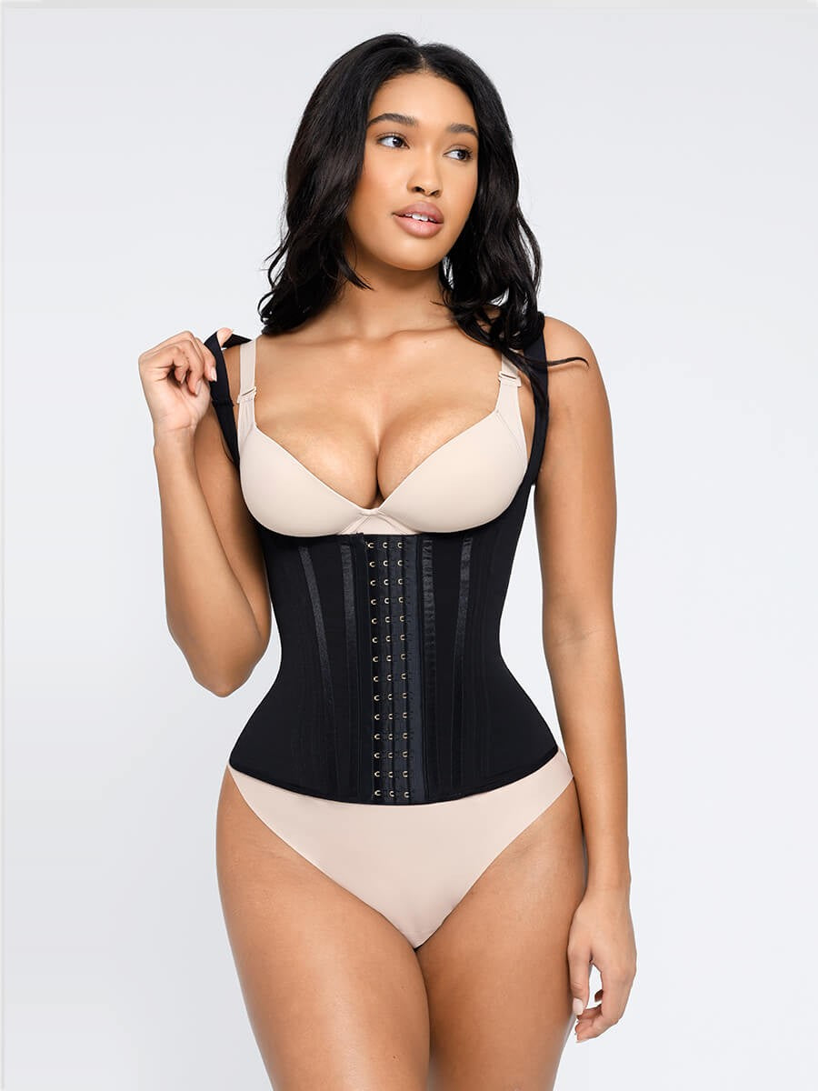 Luxury 13 Steel Bones Girdle Waist Trainer – Front & Back Shaping Corset