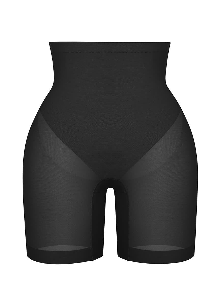 Low Back High Elastic Butt Lift & Tummy Control Shapewear Shorts with Anti-Slip Design