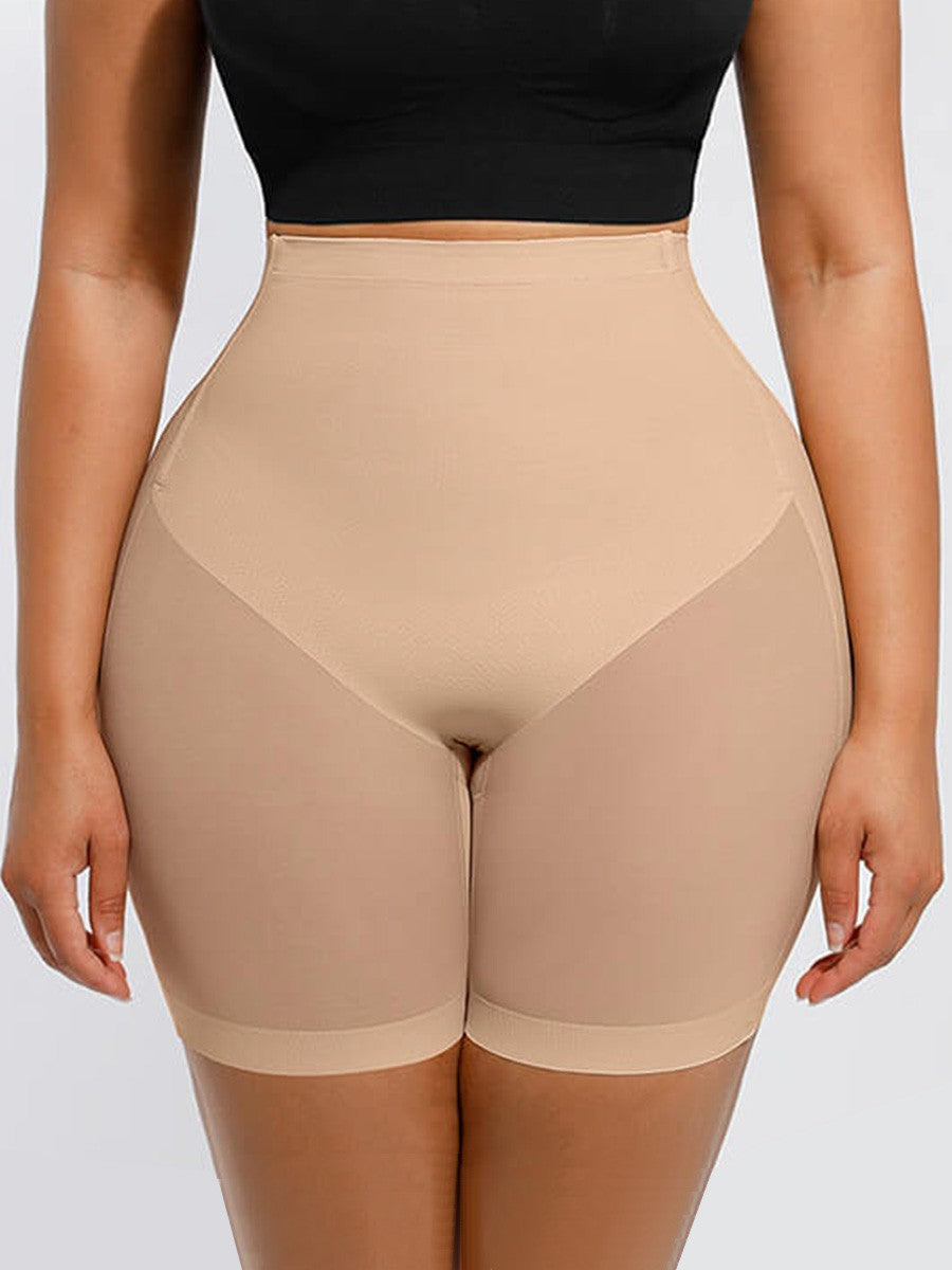 Low Back High Elastic Butt Lift & Tummy Control Shapewear Shorts with Anti-Slip Design