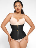 Luxury U-Shape Breast Support Waist Cincher with Gold Zipper – Double Compression Tummy Control Shapewear