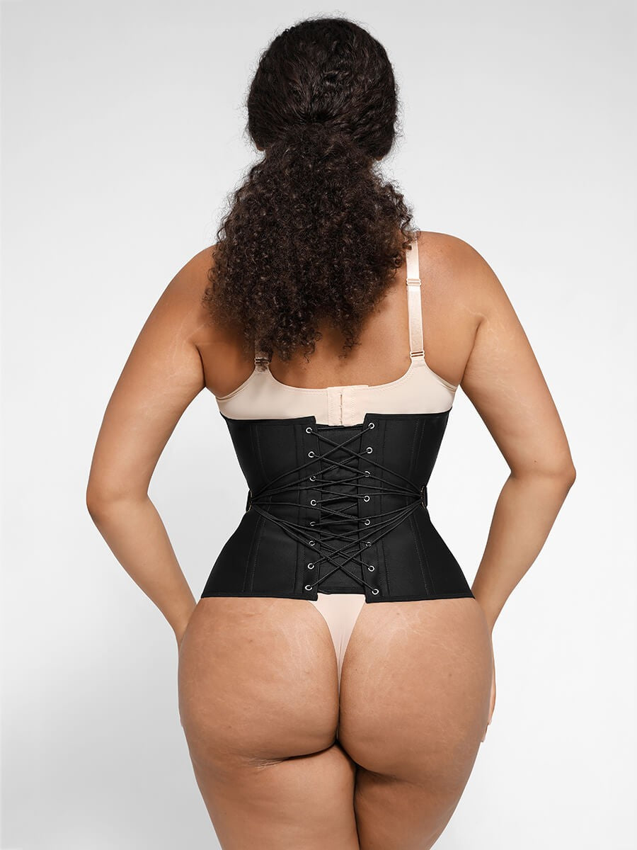 Luxury U-Shape Breast Support Waist Cincher with Gold Zipper – Double Compression Tummy Control Shapewear