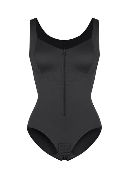 Diamond Neckline Triple-Layer Tummy Control Shapewear Bodysuit with Butt Lifting Design
