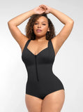 Diamond Neckline Triple-Layer Tummy Control Shapewear Bodysuit with Butt Lifting Design