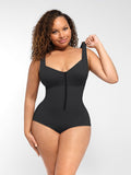 Diamond Neckline Triple-Layer Tummy Control Shapewear Bodysuit with Butt Lifting Design