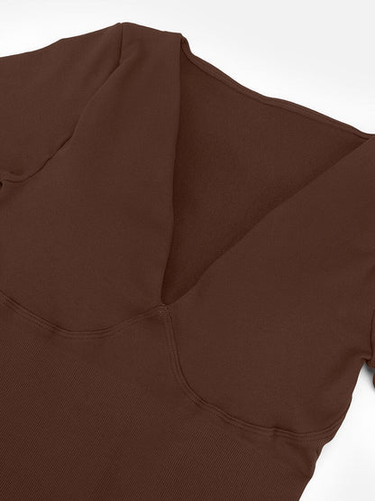 Seamless Deep V Tummy Control Waist-Cinching Catsuit
