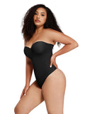 Underwire One-Piece Shaping Bodysuit with Strapless & Halter Options for Women