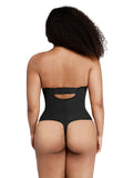 Underwire One-Piece Shaping Bodysuit with Strapless & Halter Options for Women