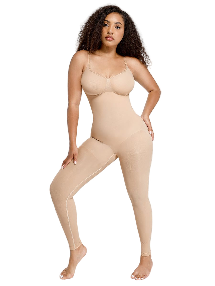 Wholesale Seamless Breast Support Waist and Abdomen Shaping Mid Thigh Body Shaper