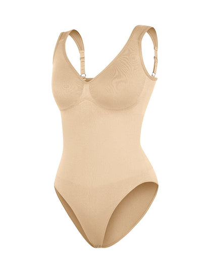 Seamless Diamond Neck Bust Support Waist Control Panty Bodysuit