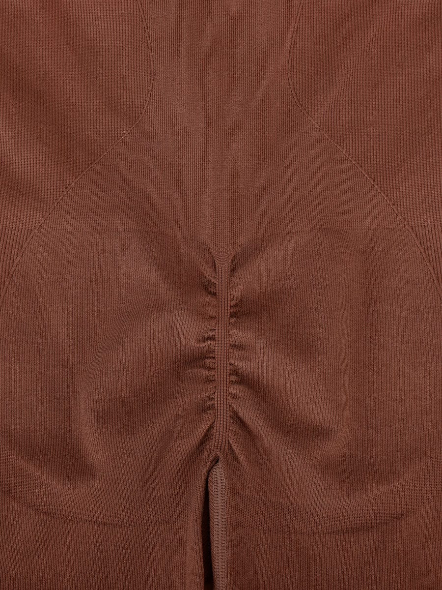 Seamless Zip-Front Racerback Sport Shaping Jumpsuit
