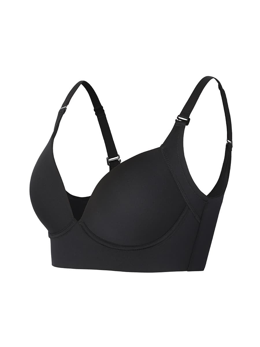 Brown High Quality Deep Cup Seamless Shaper Bra – Full Support Wireless Bra