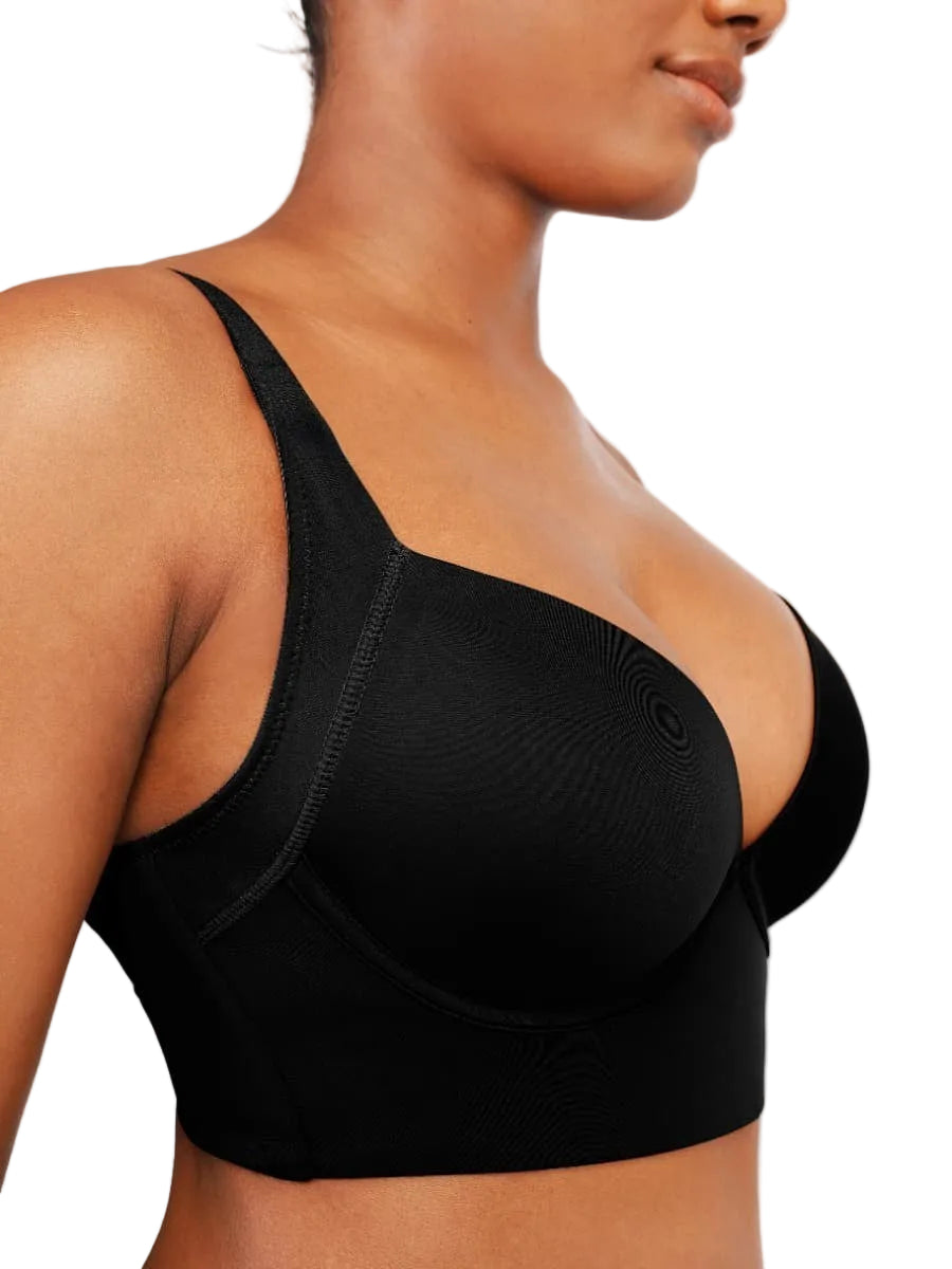 Brown High Quality Deep Cup Seamless Shaper Bra – Full Support Wireless Bra
