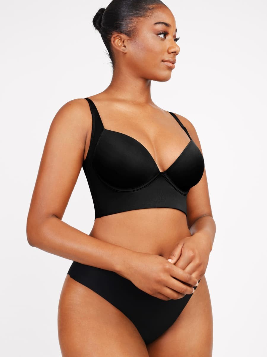 Brown High Quality Deep Cup Seamless Shaper Bra – Full Support Wireless Bra