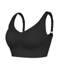Deep V Push-Up Support Shapewear Bra with Adjustable Straps & Double Steel Ribs