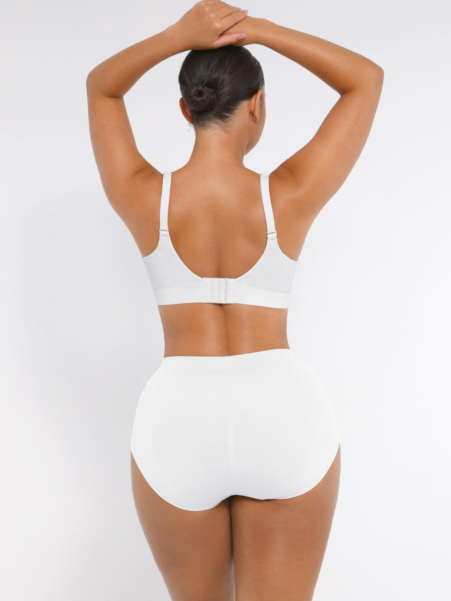 Fashion Seamless Wireless Bust Support Shapewear Bra with Adjustable Straps – Comfort Fit & Lift