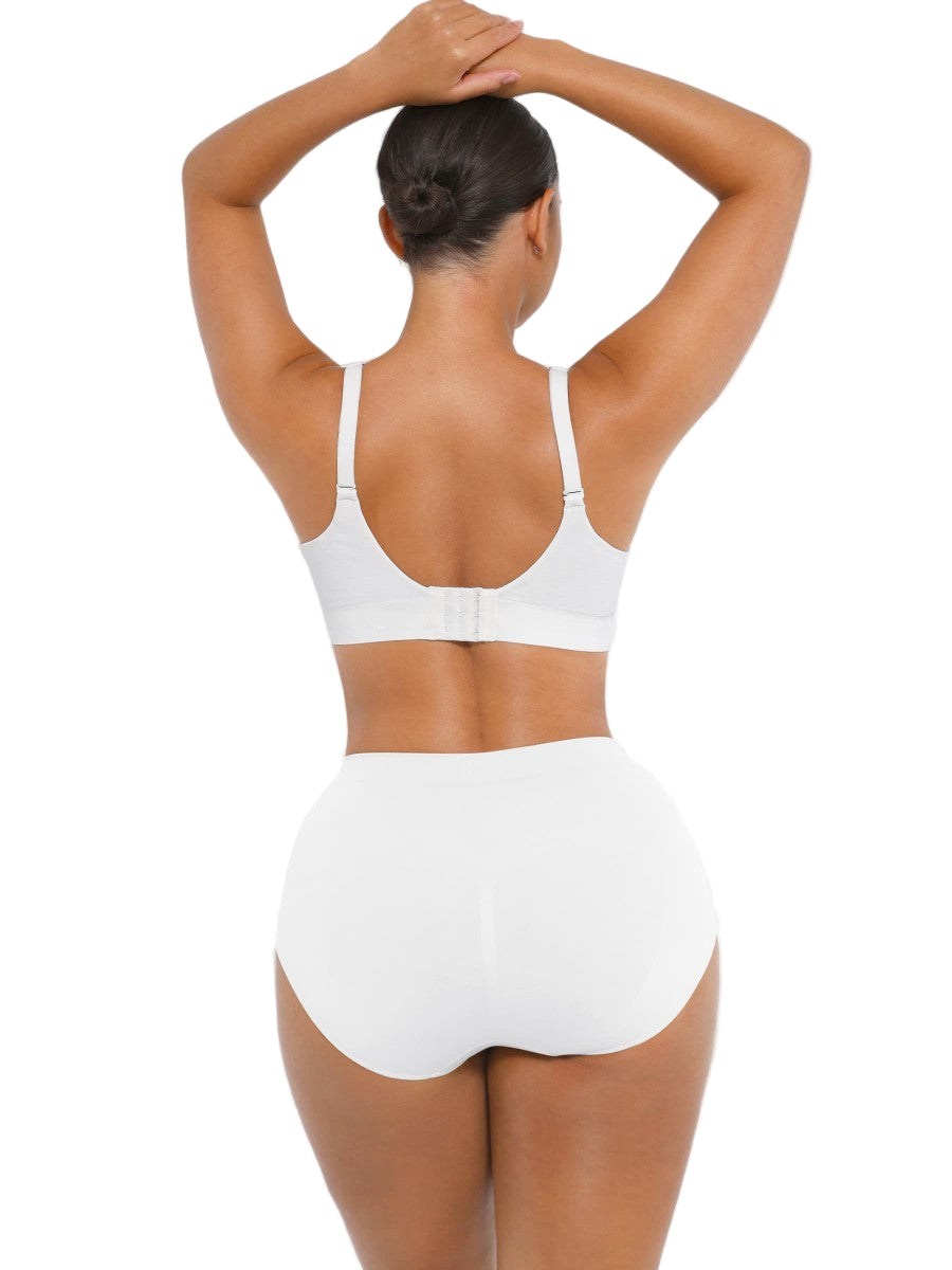 Fashion Seamless Wireless Bust Support Shapewear Bra with Adjustable Straps – Comfort Fit & Lift