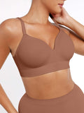 Fashion Seamless Wireless Bust Support Shapewear Bra with Adjustable Straps – Comfort Fit & Lift