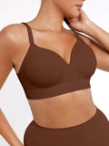 Fashion Seamless Wireless Bust Support Shapewear Bra with Adjustable Straps – Comfort Fit & Lift