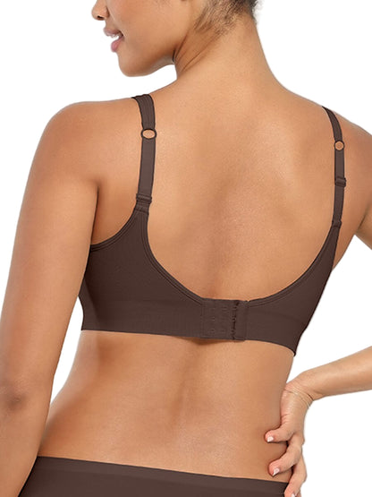 Seamless Adjustable Support Bra – Fixed Cups & Lift Underbust Shapewear