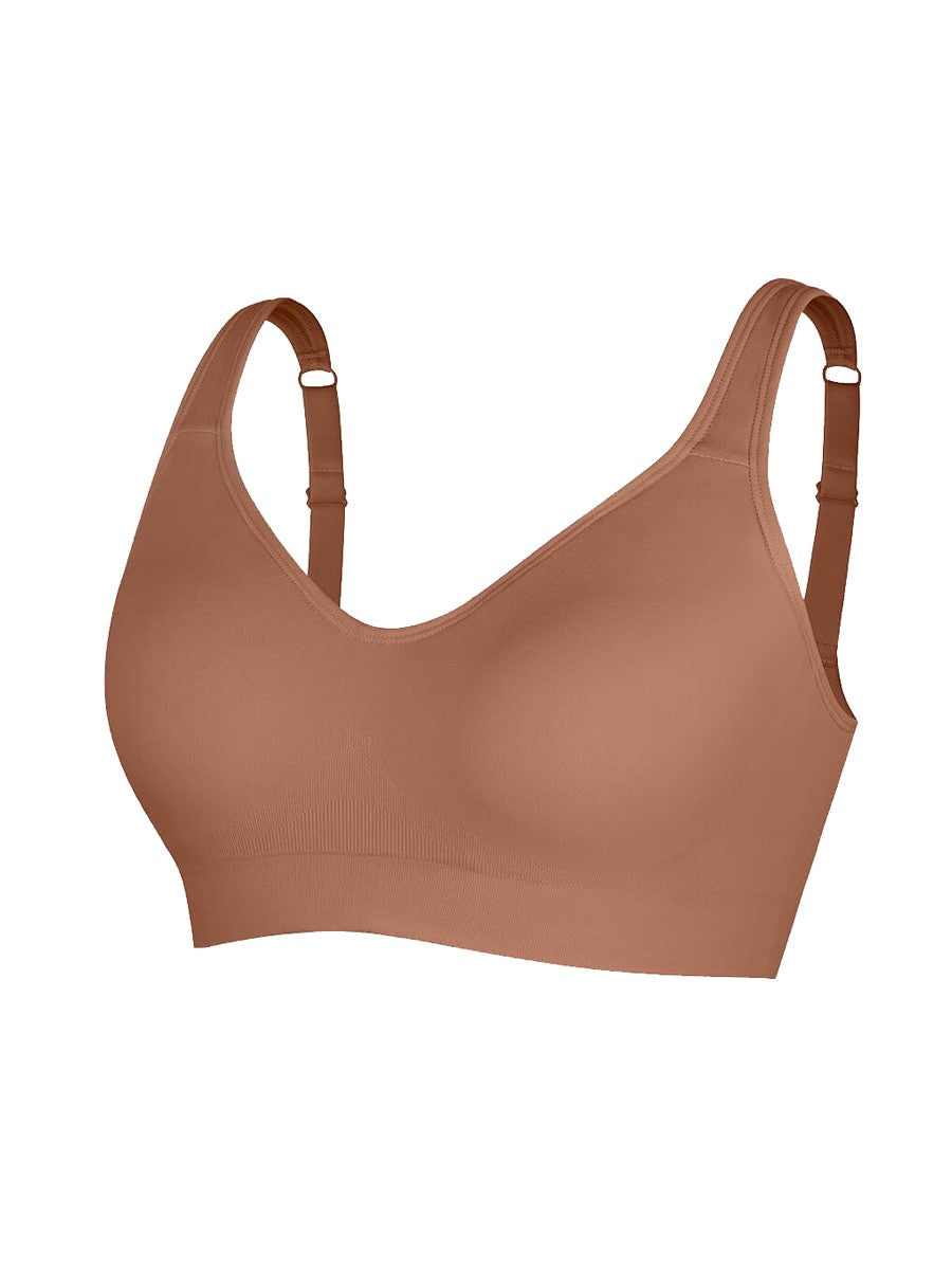 Seamless Adjustable Support Bra – Fixed Cups & Lift Underbust Shapewear