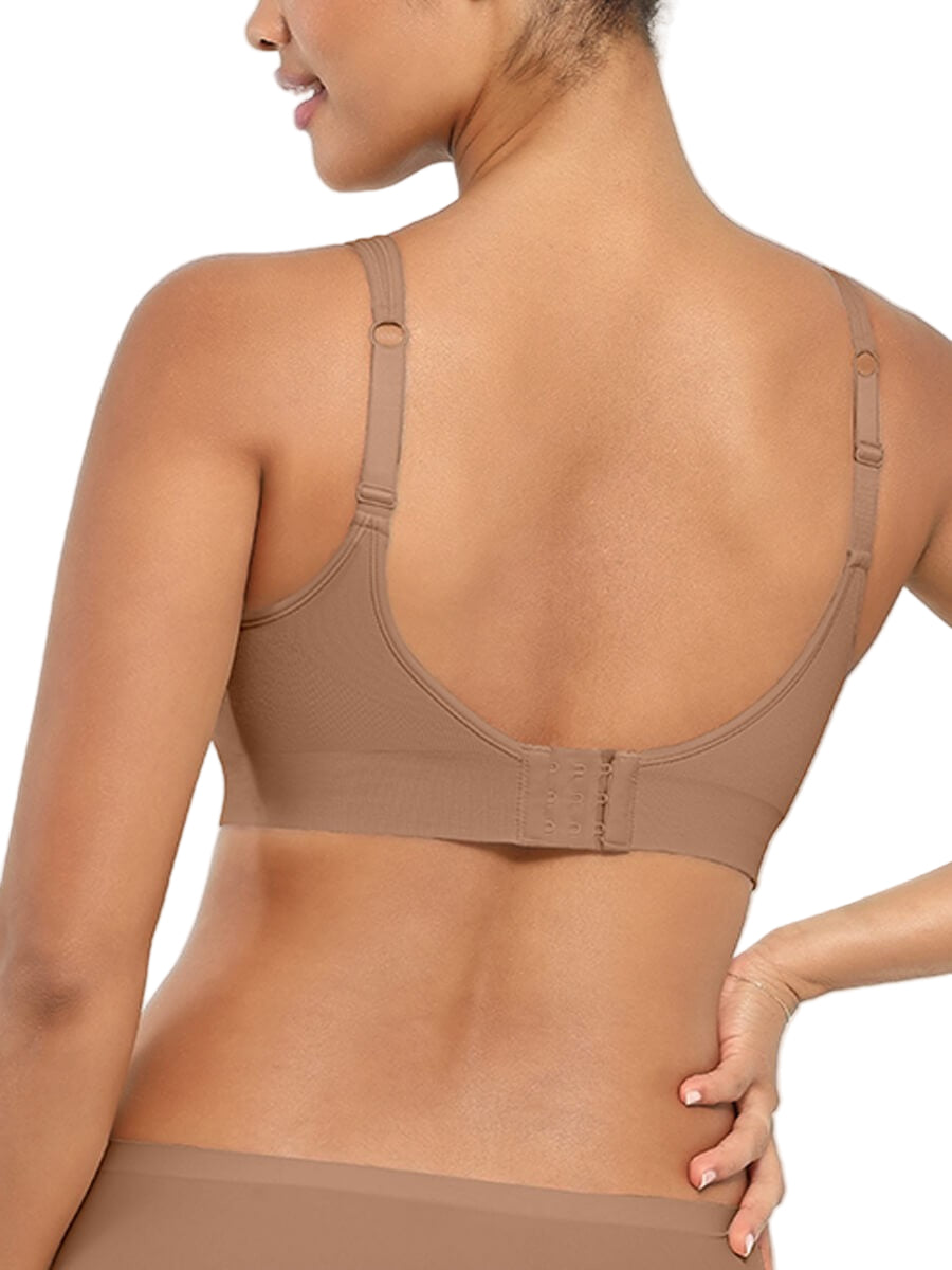 Seamless Adjustable Support Bra – Fixed Cups & Lift Underbust Shapewear