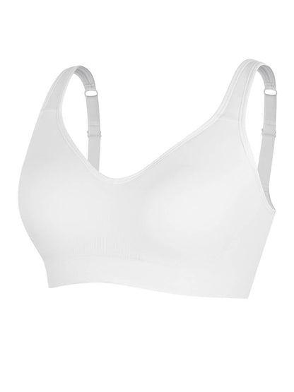 Seamless Adjustable Support Bra – Fixed Cups & Lift Underbust Shapewear