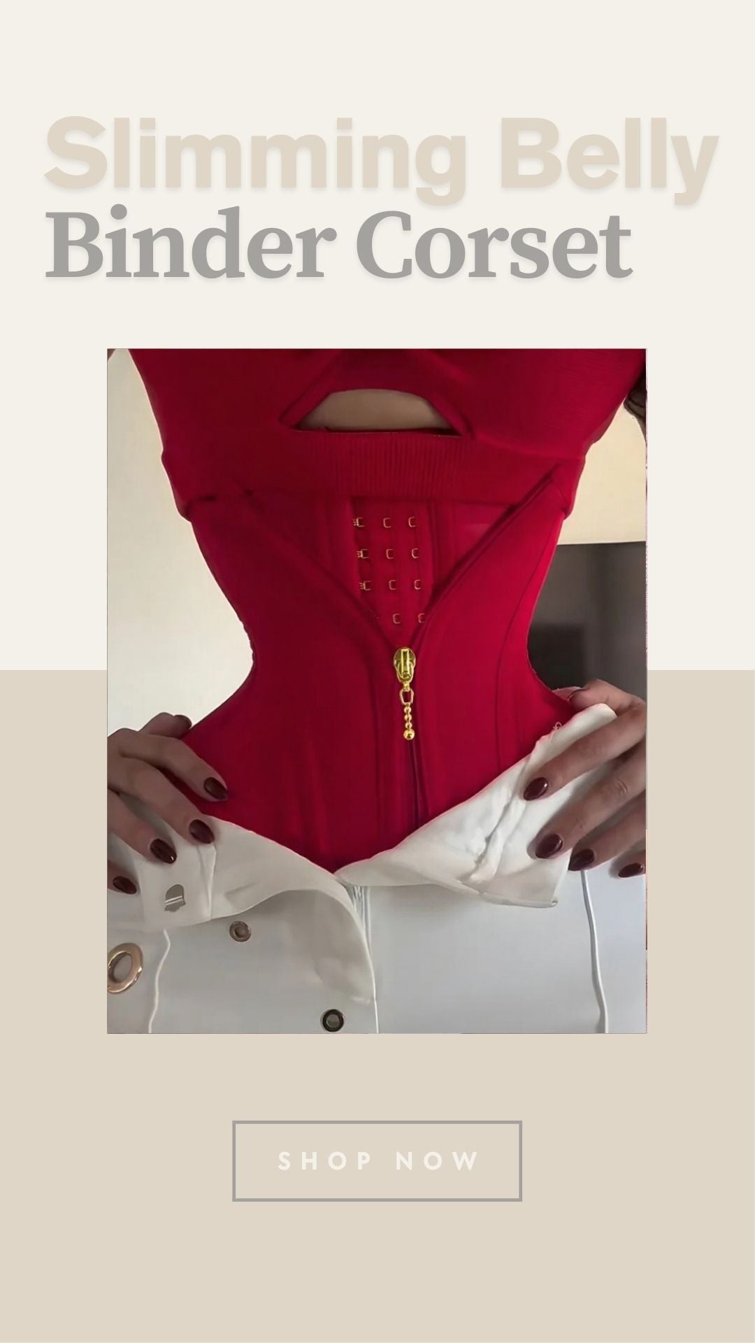 Women's Firm Control Waist Trainer – Slimming Belly Binder Corset Belt