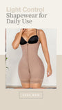 Women's High Compression Shaping Bodysuit with Boning – Light Control Fajas Shapewear for Daily & Post-Surgical Use