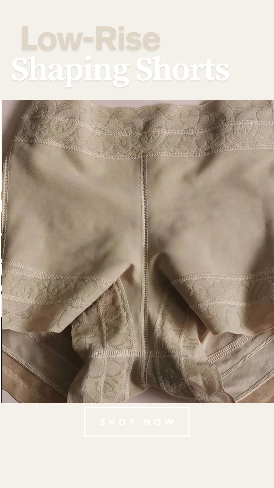 Women's Seamless Low-Rise Shaping Shorts – Butt Lifter & Breathable Panties
