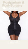 Black Post-Surgery Compression Shapewear – Medium-Control Faja for Liposuction & Postpartum