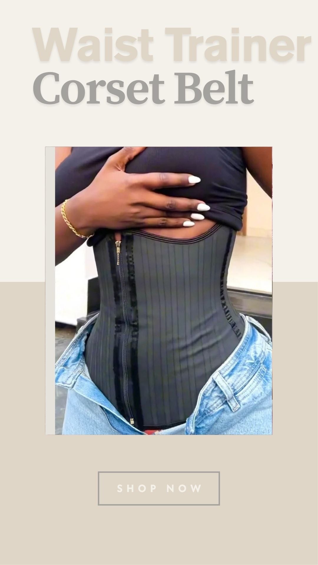 Colombian High Compression Waist Trainer for Women – Hourglass Body Shaper Corset
