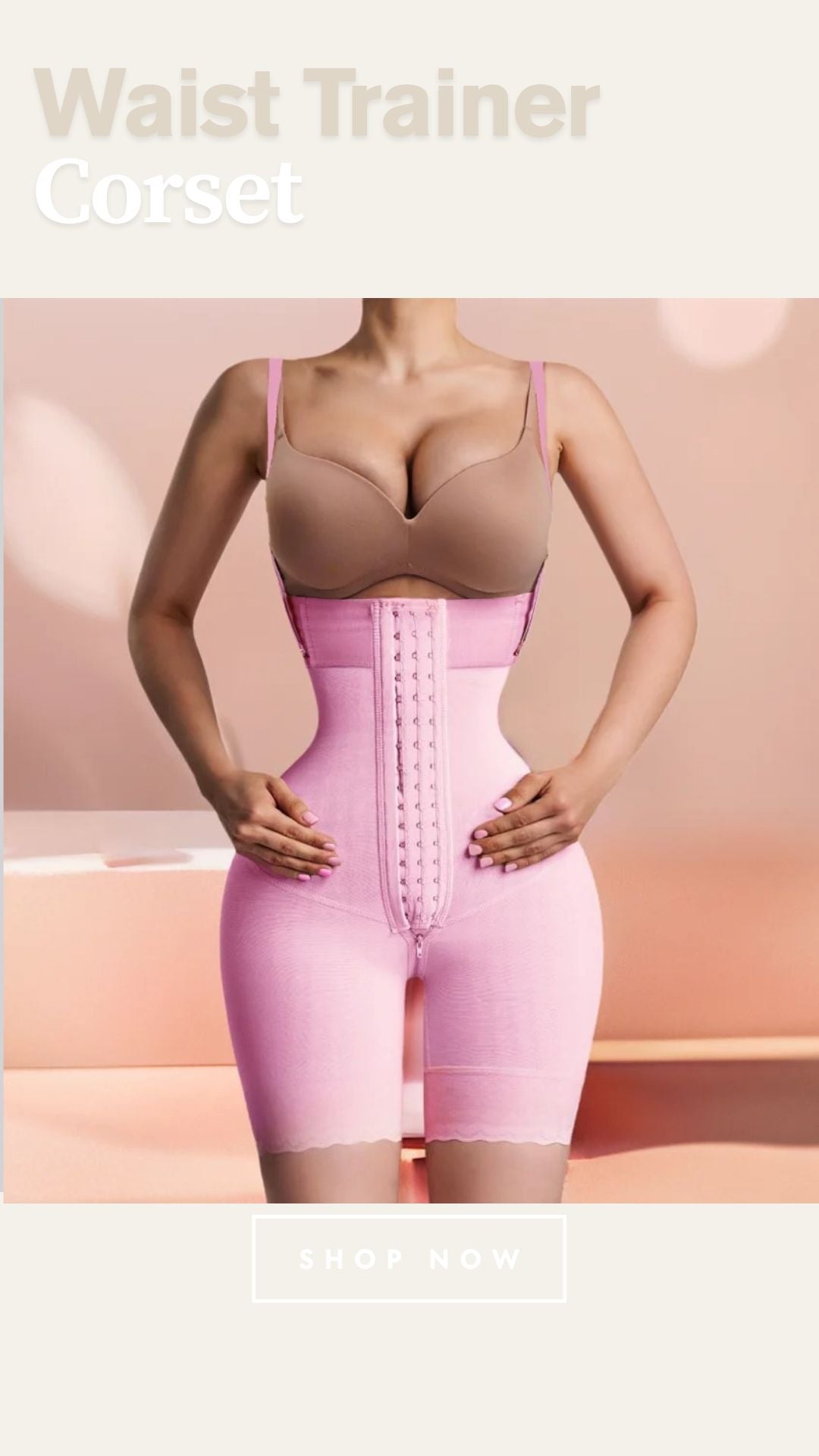 Colombian Hourglass Body Shaper for Women – Firm Compression Waist Trainer Corset