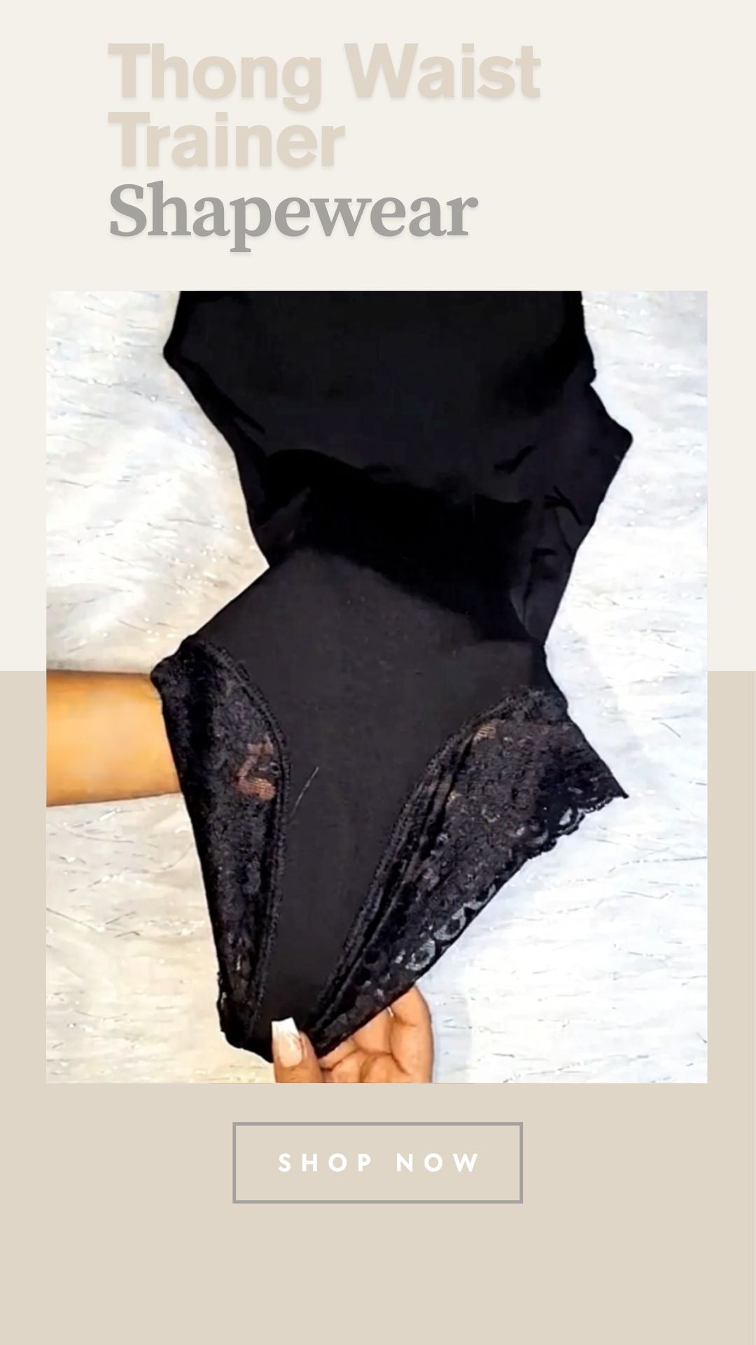 Women's Open-Bust Shapewear Bodysuit – Thong Waist Trainer with Butt Lift