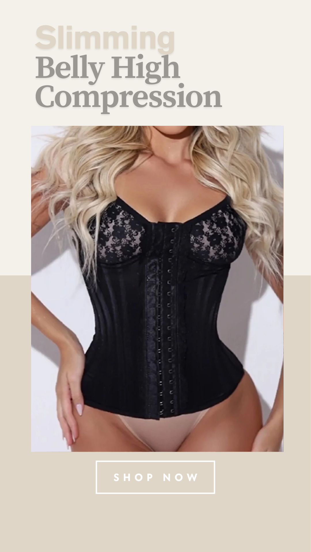 High Compression Waist Trainer Shapewear – Plus Size Body Shaper