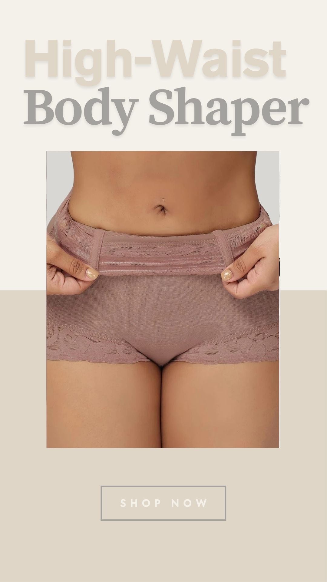 Colombian Tummy Control Body Shaper – High-Waist Shapewear Panty
