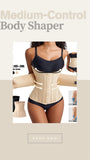 Women's Waist Trainer Corset – Medium-Control Fajas Shapewear with Steel Bones