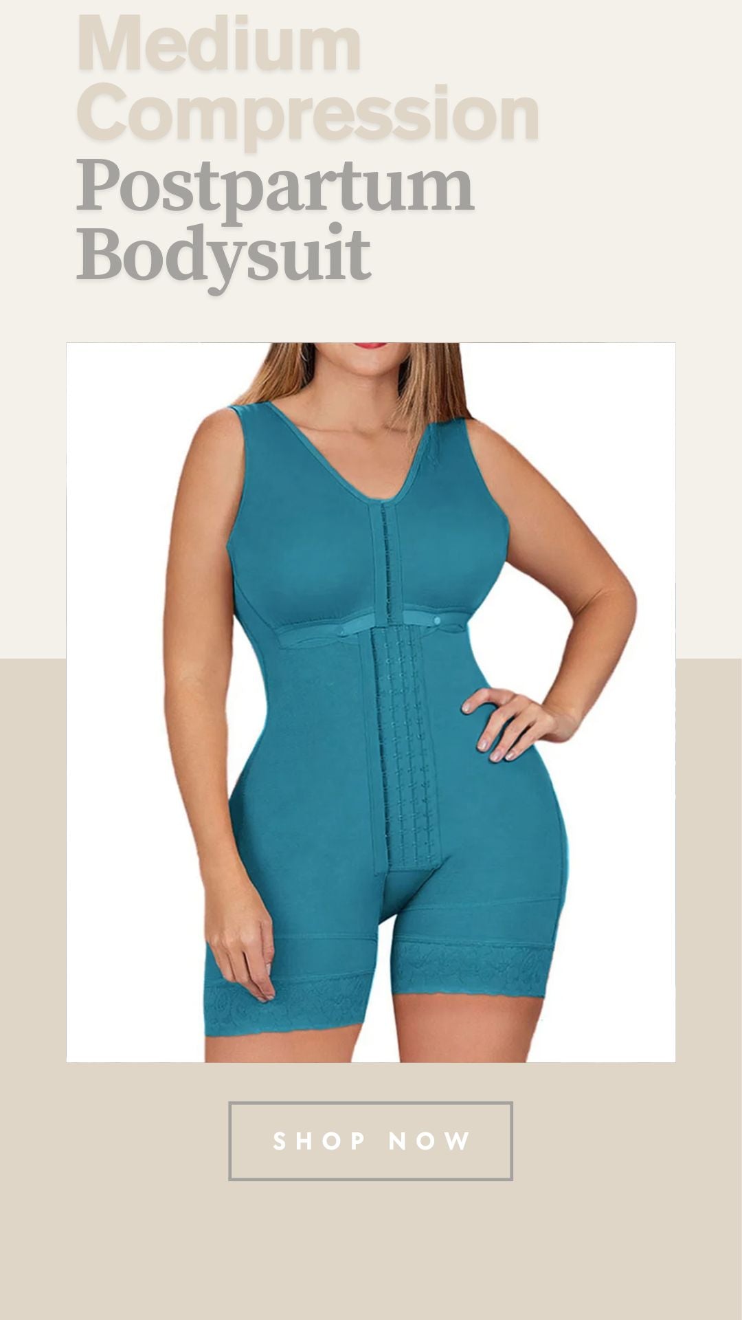 BBL Colombian Fajas for Women – Medium Compression Postpartum Bodysuit Shapewear