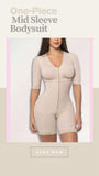 Fajas Colombianas Liposculpture Shapewear – One-Piece Mid Sleeve Bodysuit