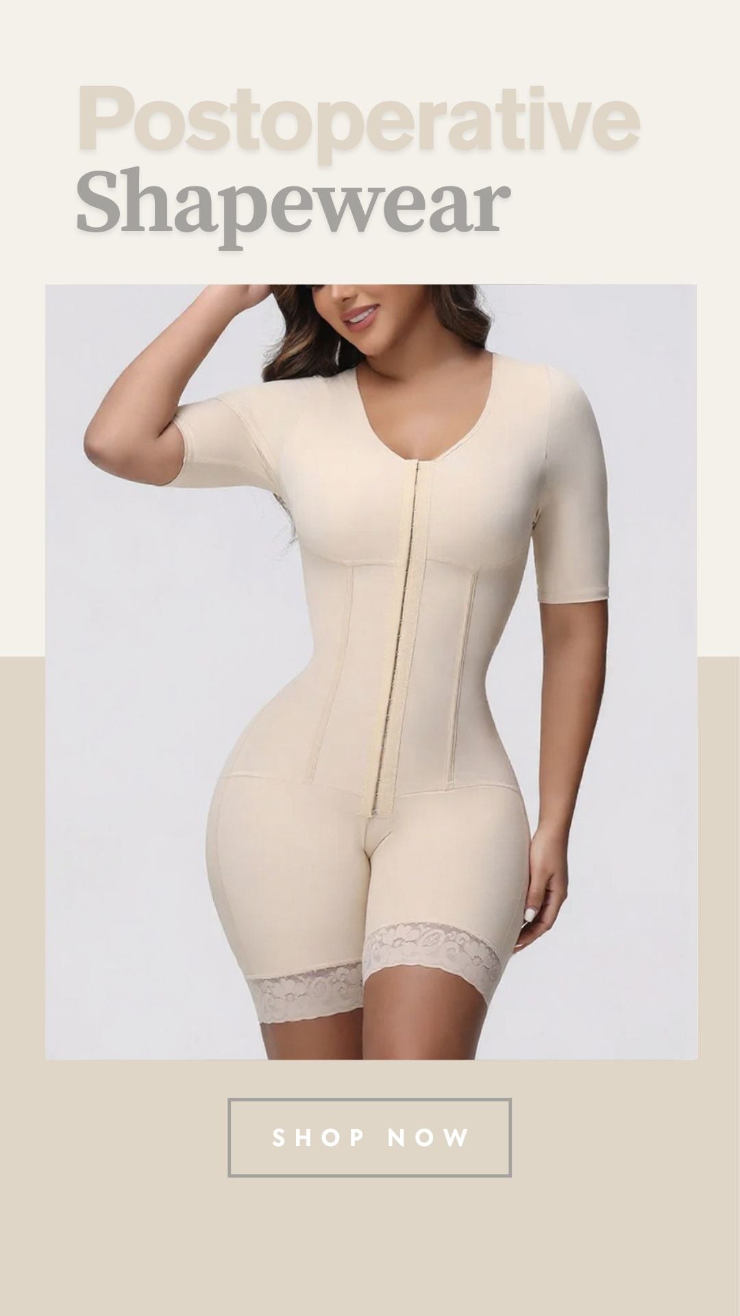 Full Body Shaper – Postoperative Shapewear Bodysuit with Arm Slimmer