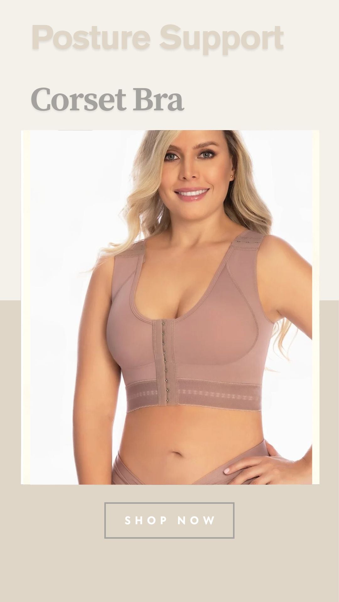 Women's Posture Support Corset Bra – Colombian Shapewear Top